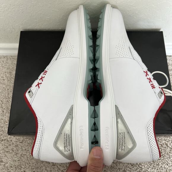 Jordan Nike Air ADG 5 White Fire Red Metallic Men's FQ6642-101 Size 10.5 New - Picture 6 of 9